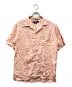 POLO RALPH LAURENポロ・ラルフローレン）の古着「花柄リネンオープンカラーシャツ」｜ピンク