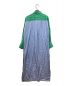 MYLAN (マイラン) Bi-Color Stripe Shirt Dress スカイブルー×グリーン サイズ:F：18000円