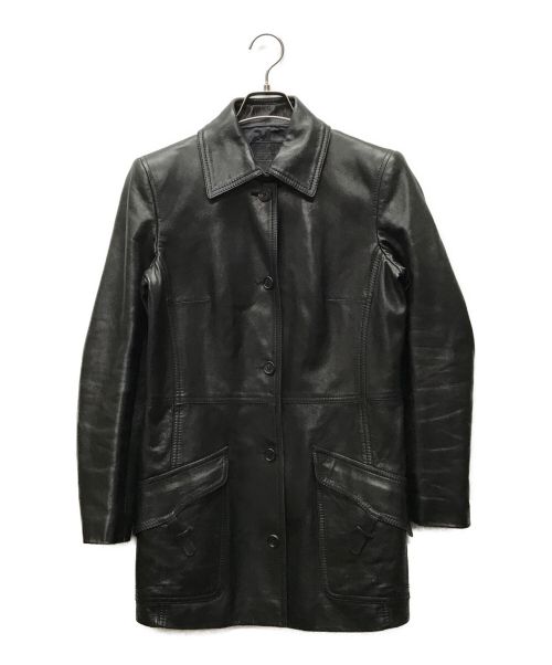 BALLY（バリー）BALLY (バリー) ラムレザーコート ブラック サイズ:UK36の古着・服飾アイテム