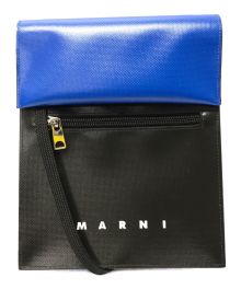 MARNI（マルニ）の古着「TRIBECAショルダーバッグ」｜ブルー×ブラック
