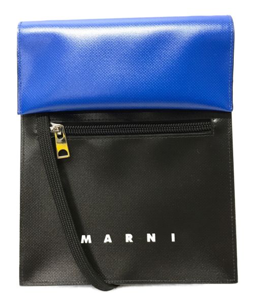 MARNI（マルニ）MARNI (マルニ) TRIBECAショルダーバッグ ブルー×ブラック サイズ:UNIの古着・服飾アイテム