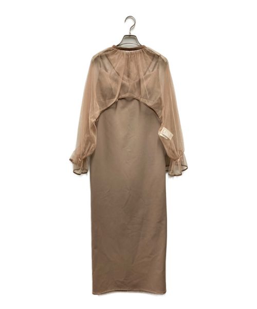 Ameri（アメリ）Ameri (アメリ) MANY WAY AIRY VEIL DRESS ベージュ サイズ:Ｍの古着・服飾アイテム