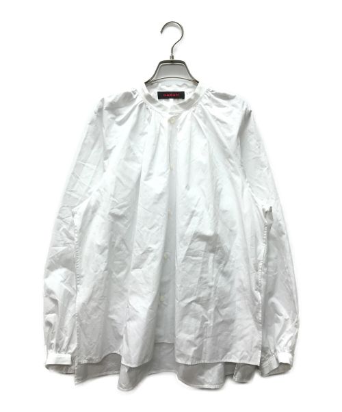 CABAN（キャバン）CABAN (キャバン) ハイカウントブロード ギャザーブラウス ホワイト サイズ:Fの古着・服飾アイテム