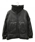 STONE ISLANDストーンアイランド）の古着「Reversible Black Raso Hooded Jacket」｜ブラック