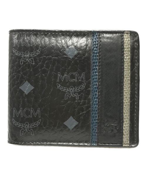 MCM（エムシーエム）MCM (エムシーエム) 2つ折り財布 ブラックの古着・服飾アイテム