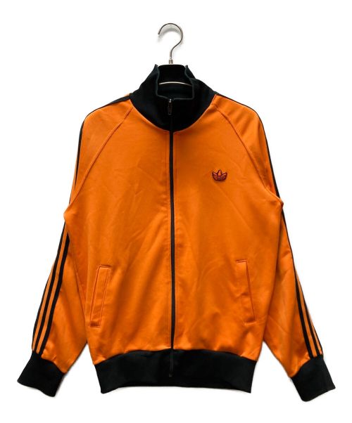 adidas（アディダス）adidas (アディダス) トラックジャケット ブラック×オレンジ サイズ:SIZE 3の古着・服飾アイテム