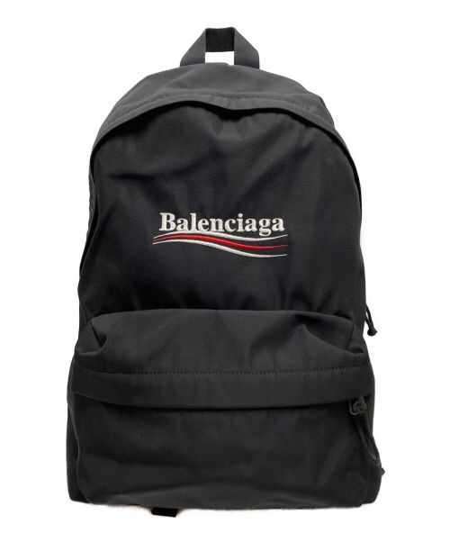 BALENCIAGA（バレンシアガ）BALENCIAGA (バレンシアガ) キャンペーンロゴ エクスプローラー バックパック ブラックの古着・服飾アイテム