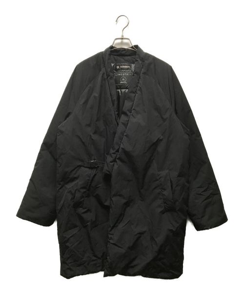 02DERIV（ツーディライヴ）02DERIV (ツーディライヴ) LIMONTA KIMONO COLLAR COAT ブラック サイズ:下記参照の古着・服飾アイテム