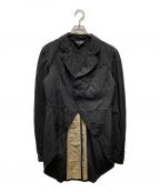 BLACK COMME des GARCONSブラック コムデギャルソン）の古着「ピンストライプタキシードジャケット」｜ブラック