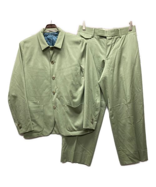 PAUL SMITH（ポールスミス）PAUL SMITH (ポールスミス) ウールギャバジンワークジャケットセットアップ 黄緑 サイズ:Ｍの古着・服飾アイテム