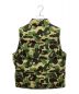 A BATHING APE (アベイシングエイプ) Camo Down Vest カーキ サイズ:L：25000円