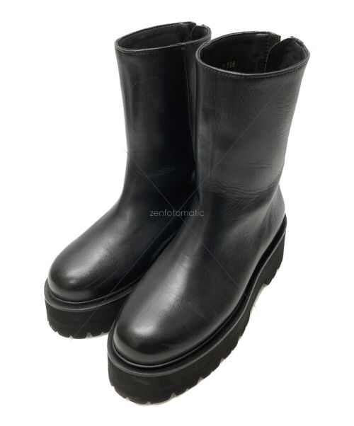 Caminando（カミナンド）Caminando (カミナンド) TREK SOLE BACKZIP BOOTS ブラック サイズ:5の古着・服飾アイテム