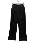 Mame Kurogouchiマメクロゴウチ）の古着「High-Waisted Flared Denim Jeans」｜ブラック