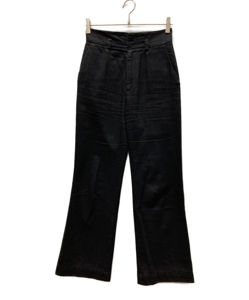 Mame Kurogouchi（マメクロゴウチ）Mame Kurogouchi (マメクロゴウチ) High-Waisted Flared Denim Jeans ブラック サイズ:1の古着・服飾アイテム