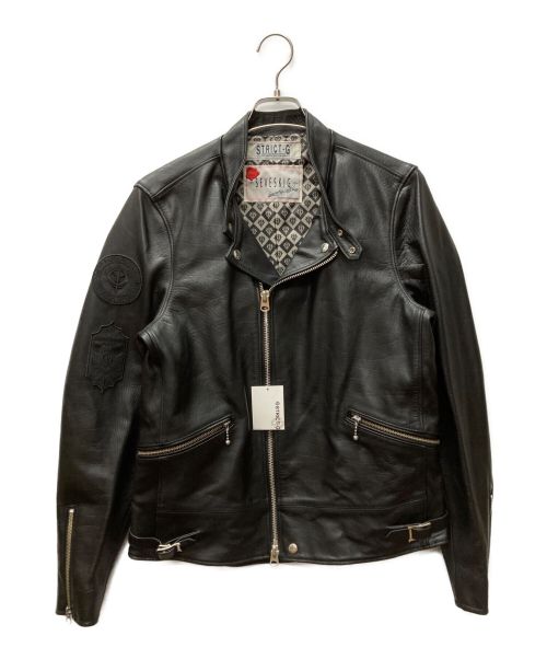 SEVESKIG（セヴシグ）SEVESKIG (セヴシグ) STRICT-G (ストリクトジー) 2WAYレザージャケット ブラック サイズ:Lの古着・服飾アイテム