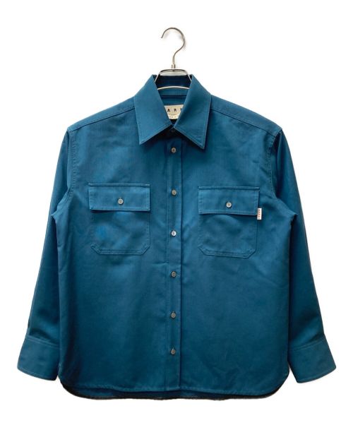 MARNI（マルニ）MARNI (マルニ) トロピカルウールシャツ グリーン サイズ:44の古着・服飾アイテム
