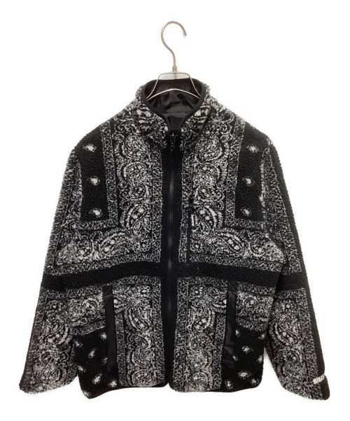 SUPREME（シュプリーム）Supreme (シュプリーム) Reversible Bandana Fleece Jacket ブラック サイズ:Sの古着・服飾アイテム