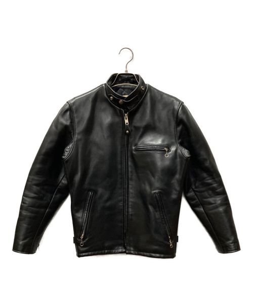 Schott（ショット）Schott (ショット) ライダースジャケット ブラック サイズ:34の古着・服飾アイテム