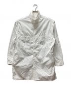 Yohji Yamamoto pour hommeヨウジヤマモト プールオム）の古着「チンフラップデザインシャツ」｜ホワイト