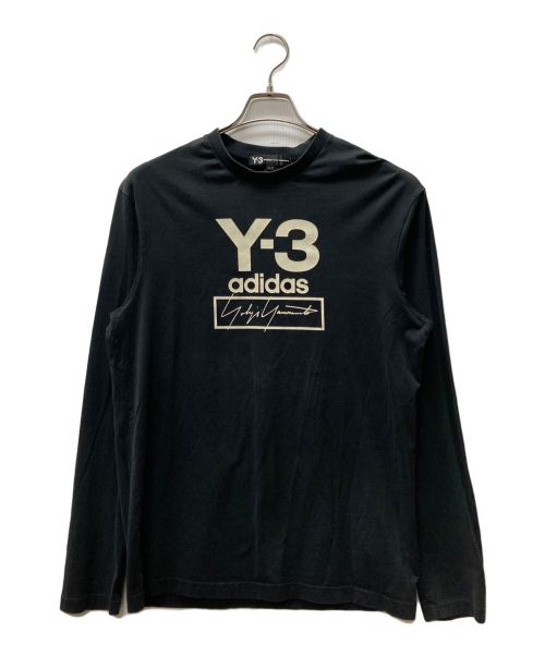 Y-3（ワイスリー）Y-3 (ワイスリー) adidas (アディダス) Stacked Logo Long Sleeve Tee ブラック サイズ:xsの古着・服飾アイテム