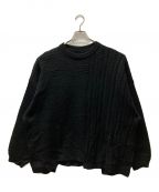 TIGHTBOOTH PRODUCTION×GOOPi MADEタイトブースプロダクション×グーピーメイド）の古着「Colossal Knit Sweater」｜ブラック