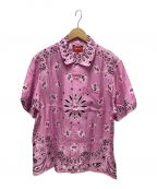 SUPREMEシュプリーム）の古着「bandanasilk s/s shirt」｜ピンク