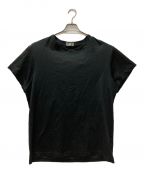 Yohji Yamamoto pour hommeヨウジヤマモト プールオム）の古着「シワ加工ストライプTシャツ」｜ブラック