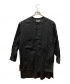 Yohji Yamamoto pour hommeヨウジヤマモト プールオム）の古着「前後ヨークシャツ」｜ブラック