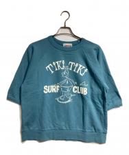 WEIRDO (ウィアード) TIKITIKI SURF CLUB - S/S SWEAT/ティキティキ サーフクラブ - ショートスリーブ グリーン サイズ:S
