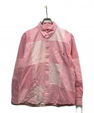 Supreme (シュプリーム) Patchwork Oxford Shirt ピンク サイズ:M