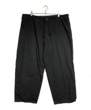 Y's for men (ワイズフォーメン) STRING PANTS WITH COTTON LINEN/ストリングパンツウィズコットンリネン ブラック サイズ:1