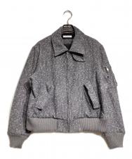 SATORU SASAKI (サトル ササキ) ツイードボンバージャケット/Tweed bomber jacket グレー サイズ:1