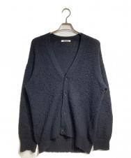 AURALEE (オーラリー) BRUSHED WOOL CASHMERE SILK KNIT CARDIGAN/ブラッシュド・ウール・カシミヤ・シルク・ニット・カーディガン ブラック サイズ:3