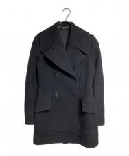 GUCCI (グッチ) メルトンPコート/P Coat ブラック サイズ:38