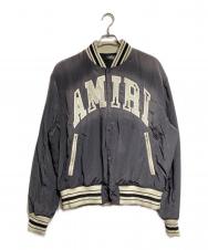 AMIRI (アミリ) アーチロゴスタジャン/Arch Logo Stadium Jacket グレー サイズ:XL