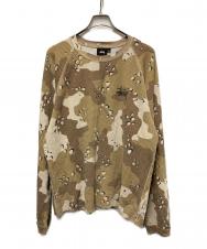 stussy (ステューシー) チョコチップカモサーマルカットソー ベージュ サイズ:L