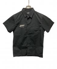stussy (ステューシー) S/Sワークシャツ ブラック サイズ:M