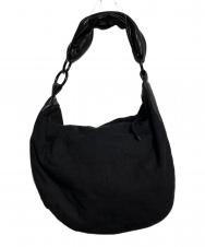 Y's (ワイズ) MANDARINA (マンダリナ) スエード切替ハンドバッグ/Suede-panel handbag ブラック