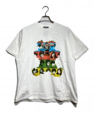 Hysteric Glamour (ヒステリックグラマー) ROLLING STONES (ローリングストーンズ) FIRE RS BEAR Tシャツ/ファイアーローリングストーンズベア Tee ホワイト サイズ:XL