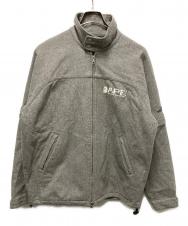 A BATHING APE (アベイシングエイプ) WINDSTOPPER  WOOL JACKET グレー サイズ:M