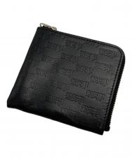 BlackEyePatch (ブラックアイパッチ) コンパクトウォレット/Compact Wallet/3 LETTER OE EMBOSSED LEATHER WALLET BLACK ブラック