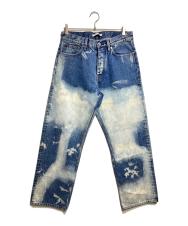 SUNFLOWER (サンフラワー) LOOSE ブリーチデニムパンツ/Bleached denim pants インディゴ サイズ:32/30