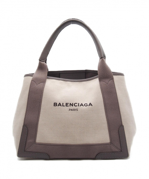 BALENCIAGA（バレンシアガ）BALENCIAGA (バレンシアガ) トートバッグ ホワイト×グレージュ 339933 2881 C 002123 カバスの古着・服飾アイテム