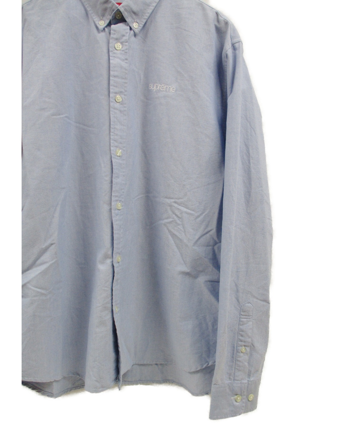 Supreme (シュプリーム) ボタンダウンシャツ ブルー サイズ:L