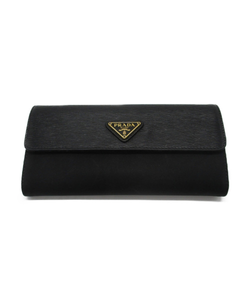 PRADA（プラダ）PRADA (プラダ) 長財布 ブラック サイズ:無表記の古着・服飾アイテム