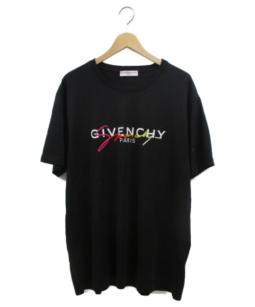 GIVENCHY（ジバンシィ）GIVENCHY (ジバンシィ) Logo Print T-shirt ブラック サイズ:Mの古着・服飾アイテム