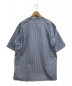 COMME des GARCONS SHIRT BOY (コム デ ギャルソン・シャツ ボーイ) 半袖ストライプシャツ ブルー サイズ:M：8800円