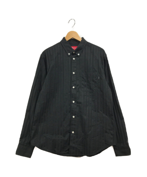 supreme jacquard stripe twill shirt