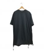 Y-3（ワイスリー）の古着「ドローストリング ロングTシャツ」｜ブラック