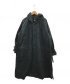EASY TO WEAR（イージートゥウェアー）の古着「CANVAS HOODED COAT」｜ブラック